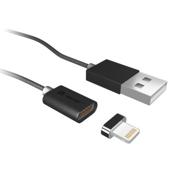Kabel USB 2.0 Tracer TRAKBK46274 magnetyczny iPhone AM - Lightning 1m czarny