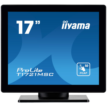 iiyama ProLite T1721MSC-B2 monitor komputerowy 43,2 cm (17") 1280 x 1024 px SXGA LED Ekran dotykowy Blad Czarny