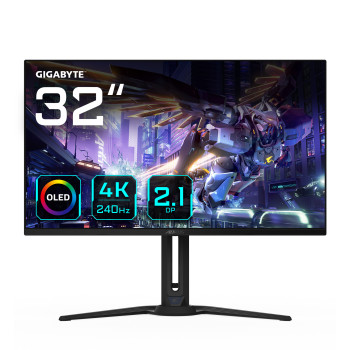 Gigabyte FO32U2P monitor komputerowy 80 cm (31.5") 3840 x 2160 px 4K Ultra HD OLED Czarny