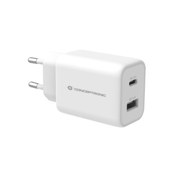 Conceptronic ALTHEA11W ładowarka do urządzeń przenośnych Uniwersalne Biały Prąd przemienny Szybkie ładowanie Wewnętrzna