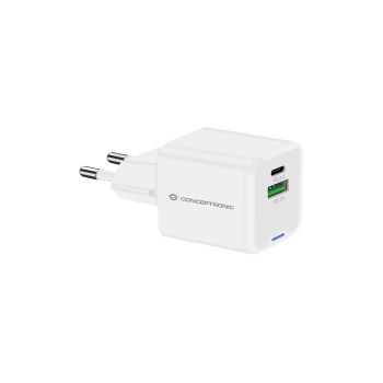 Conceptronic ALTHEA15W ładowarka do urządzeń przenośnych Uniwersalne Biały Prąd przemienny Szybkie ładowanie Wewnętrzna