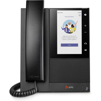POLY Biznesowy telefon multimedialny CCX 505 do aplikacji Microsoft Teams, z obsługą PoE