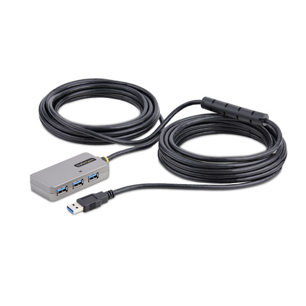 StarTech.com U01043-USB-EXTENDER huby i koncentratory USB 3.2 Gen 1 (3.1 Gen 1) Type-A 5000 Mbit s Czarny, Srebrny StarTech.com U01043-USB-EXTENDER huby i koncentratory USB 3.2 Gen 1 (3.1 Gen 1) Type-A 5000 Mbit s Czarny, Srebrny