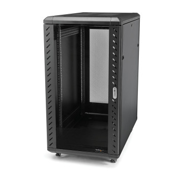 StarTech.com RK1836BKF stojak 18U Stojak wolnostojący Czarny