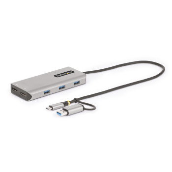 StarTech.com 167B-USBC-MULTIPORT stacja dokująca Przewodowa USB 3.2 Gen 1 (3.1 Gen 1) Type-C Srebrny