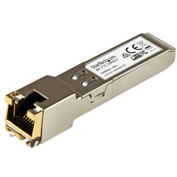 StarTech.com J8177C10PKST moduł przekaźników sieciowych Miedź 1000 Mbit s SFP StarTech.com J8177C10PKST moduł przekaźników sieciowych Miedź 1000 Mbit s SFP