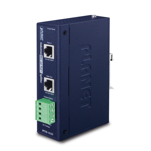 Planet IP30, Industrial 802.3at High Power PoE Splitter - 12V & 24V (-40 to 75 C) Planet IP30, Industrial 802.3at High Power PoE Splitter - 12V & 24V (-40 to 75 C)