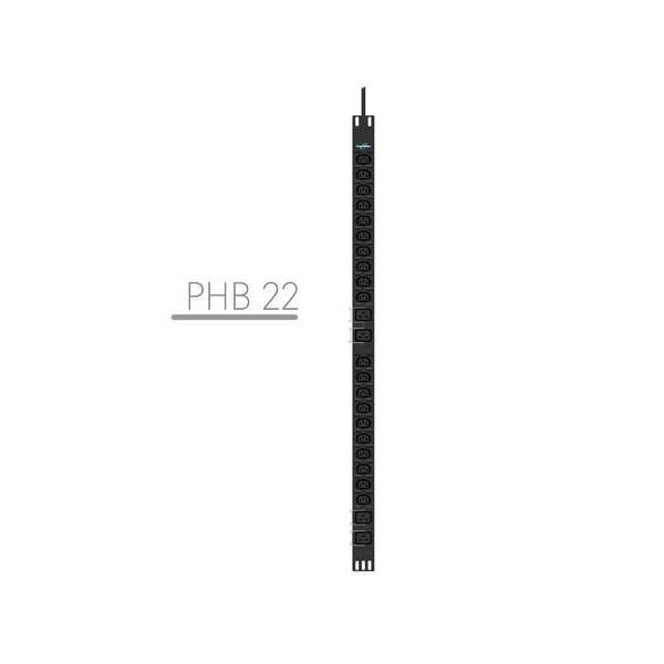 Listwa zasilająca rack pdu 19" 16a 20x iec c13 4x iec c19 3m IEC C20 pionowa czarna Listwa zasilająca rack pdu 19" 16a 20x iec c13 4x iec c19 3m IEC C20 pionowa czarna
