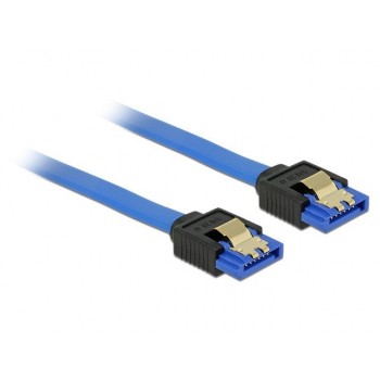 Kabel SATA 6Gb/s 100cm (metalowe zatrzaski) niebieski