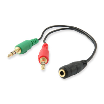 Equip 147942 rozgałęźnik audio Czarny