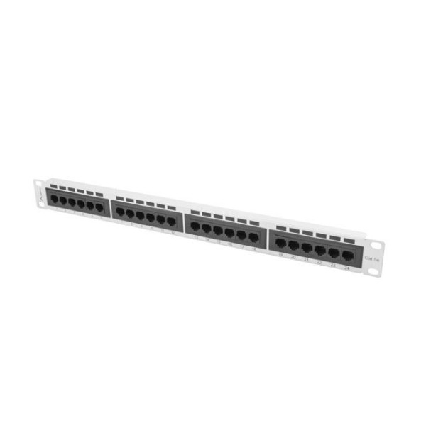 Patch panel Lanberg PPU5-1024-S 24 port 1U kat.5e szary Patch panel Lanberg PPU5-1024-S 24 port 1U kat.5e szary