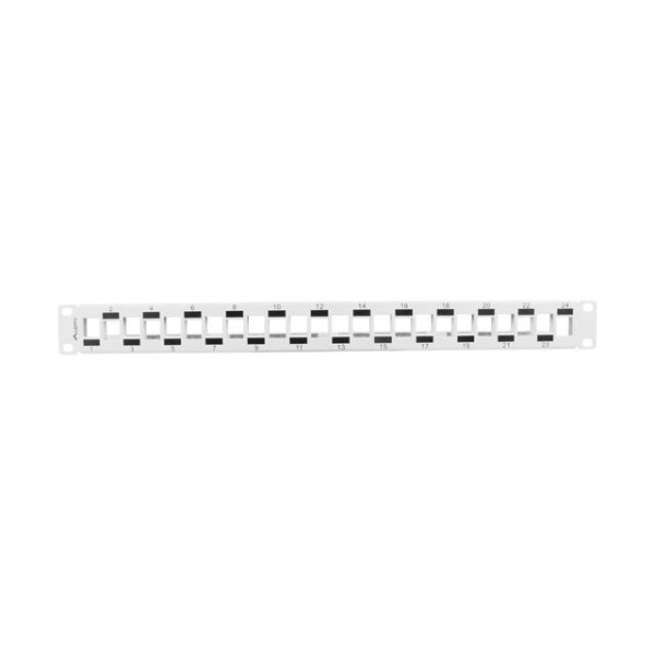 Patch panel pusty Lanberg PPKS-1224-S 24 port 1U 19" naprzemienny z organizerem do modułów keystone szary Patch panel pusty Lanberg PPKS-1224-S 24 port 1U 19" naprzemienny z organizerem do modułów keystone szary