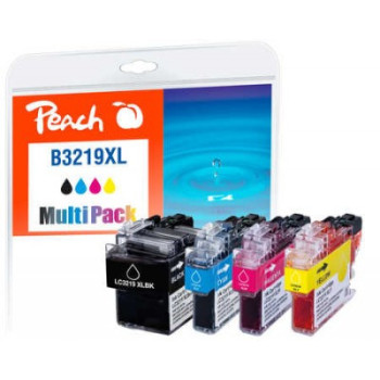 Peach PI500-245 nabój z tuszem 4 szt. Czarny, Cyjan, Purpurowy, Żółty