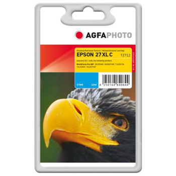 AgfaPhoto Ink Cyan 27 XL, T2712 Pages 1100, 12ml Standard
