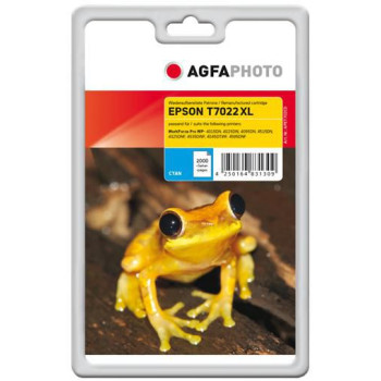 AgfaPhoto Ink Cyan T7022 XL Pages 2000, 21.3ml Standard