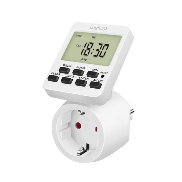 LogiLink Electrical Timer White Daily/Weekly Timer LogiLink Electrical Timer White Daily/Weekly Timer