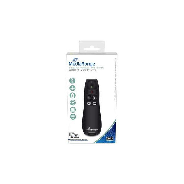 MediaRange Wireless Presenter Rf Black MediaRange Wireless Presenter Rf Black