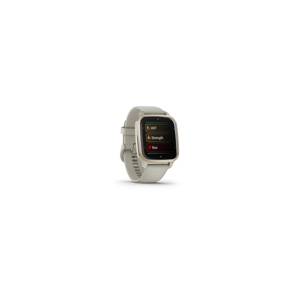 Garmin Venu Sq 2 Music, Cream Gold / French Grey silicone band Garmin Venu Sq 2 Music, Cream Gold / French Grey silicone band
