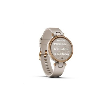 Garmin hodinky Lily® – Classic Edition, Luneta v barvě Light Gold, tělo White, řemínek z italské kůže, EU