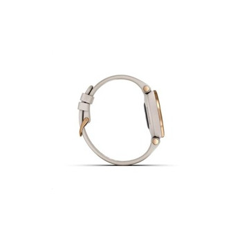 Garmin hodinky Lily® – Classic Edition, Luneta v barvě Light Gold, tělo White, řemínek z italské kůže, EU
