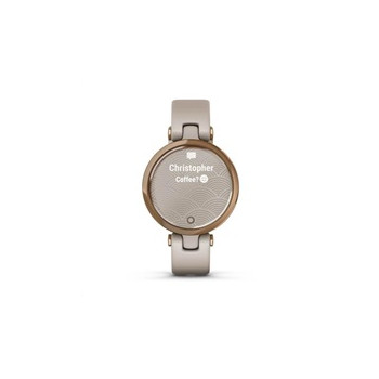 Garmin hodinky Lily® – Classic Edition, Luneta v barvě Light Gold, tělo White, řemínek z italské kůže, EU