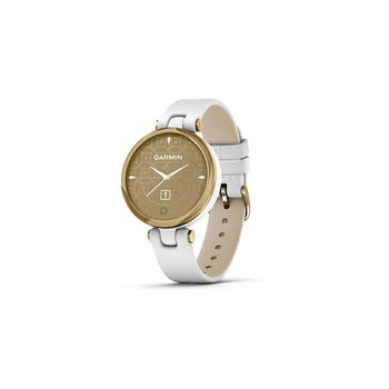 Garmin hodinky Lily® – Classic Edition, Luneta v barvě Light Gold, tělo White, řemínek z italské kůže, EU