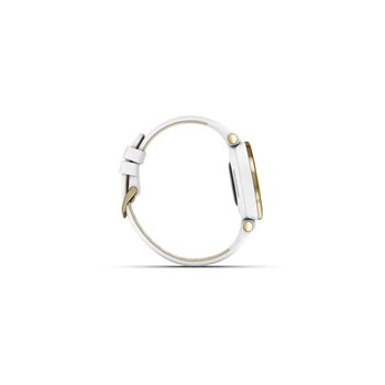Garmin hodinky Lily® – Classic Edition, Luneta v barvě Light Gold, tělo White, řemínek z italské kůže, EU