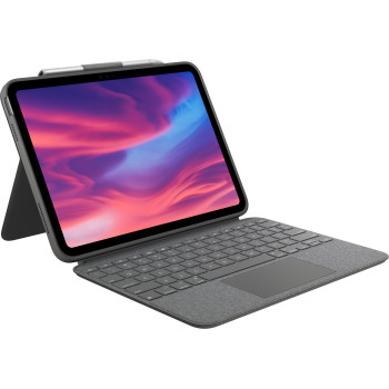Logitech Combo Touch QWERTZ Niemiecki Smart Connector Szary