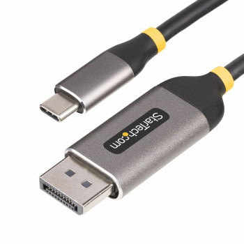 StarTech.com 142-USBC-DP-8K-10F adapter kablowy 3 m USB Type-C DisplayPort Czarny, Szary