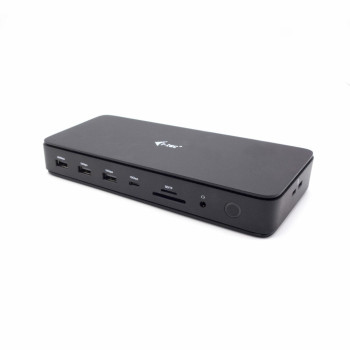 i-tec TB4DUALDPDOCKPDPRO stacja dokująca Przewodowa Thunderbolt 4 Czarny