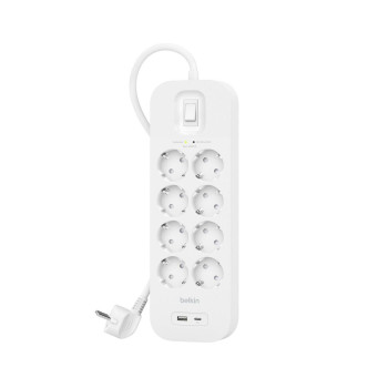 Belkin Surge Protector White 8 Ac Outlet(S) 2 M
