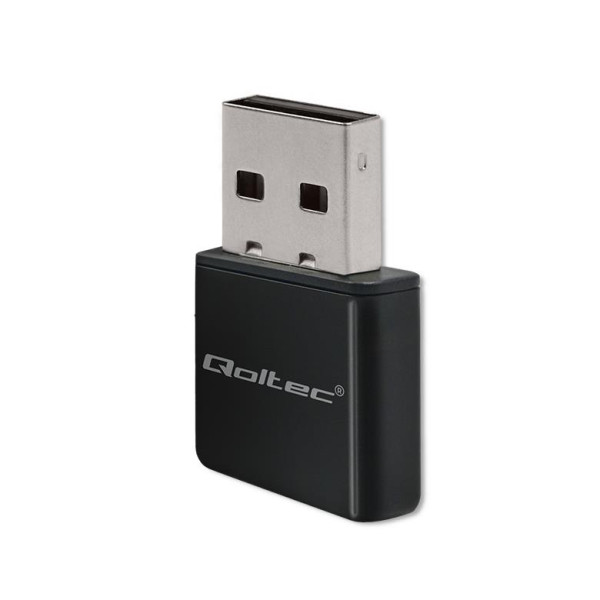 Karta sieciowa Qoltec Bezprzewodowy Ultra szybki mini adapter NANO WiFi Standard N USB 2.0 300Mbps Karta sieciowa Qoltec Bezprzewodowy Ultra szybki mini adapter NANO WiFi Standard N USB 2.0 300Mbps