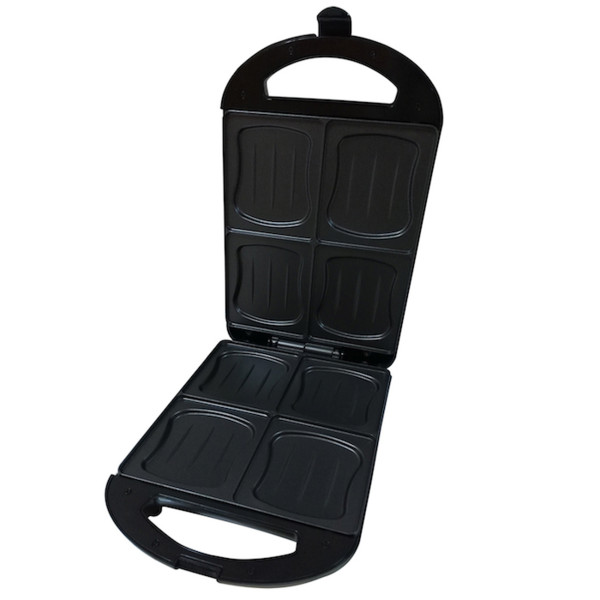 Emerio Sandwichtoaster XXL Family 4x Muschelform, Antihaft Emerio Sandwichtoaster XXL Family 4x Muschelform, Antihaft