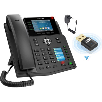 GEQUDIO GX5 IP-Telefon Set mit Netzteil WLAN Stick