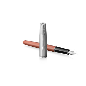 PARKER Füller Sonnet MetalOrange C.C. Schwarz F Geschenkbox