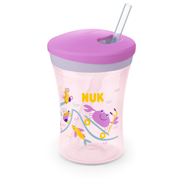 NUK Trinklernbecher Action Cup 230ml rosa NUK Trinklernbecher Action Cup 230ml rosa