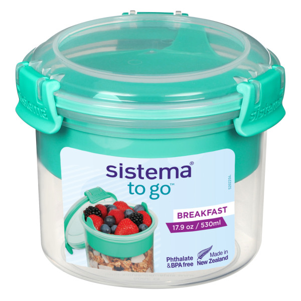 sistema Frühstücksbehälter Breakfast TO GO 530 ml mint sistema Frühstücksbehälter Breakfast TO GO 530 ml mint