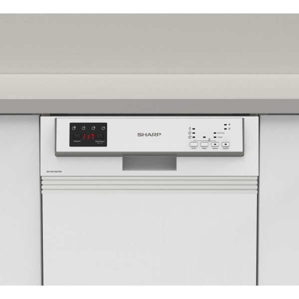 Sharp Geschirrspüler QW-HS12S47EW-DE Teilint. 45 sr E Sharp Geschirrspüler QW-HS12S47EW-DE Teilint. 45 sr E