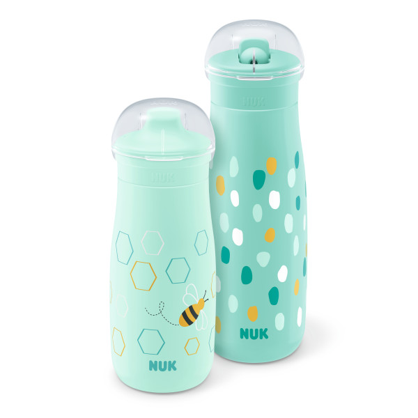 NUK Mini-Me Trinkflaschen Set, ab 9 Monaten, mint NUK Mini-Me Trinkflaschen Set, ab 9 Monaten, mint