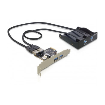 DELOCK FrontPanel 3,5" 2x USB3.0 PCIe Card 4x USB3.0