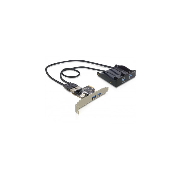 DELOCK FrontPanel 3,5" 2x USB3.0 PCIe Card 4x USB3.0 DELOCK FrontPanel 3,5" 2x USB3.0 PCIe Card 4x USB3.0
