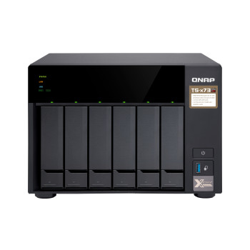 QNAP TS-673 NAS Tower Wbudowane procesory AMD SoC z serii R. RX-421ND 4 GB DDR4 QNAP Turbo System Czarny