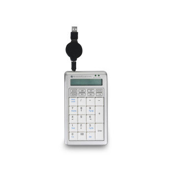 BakkerElkhuizen S-board 840 Numeric klawiatura numeryczna PC USB Jasny Szary, Biały