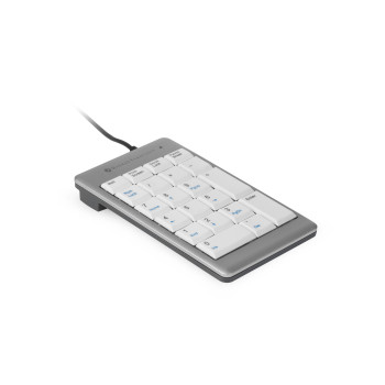 BakkerElkhuizen UltraBoard 955 Numeric klawiatura numeryczna PC USB Jasny Szary, Biały