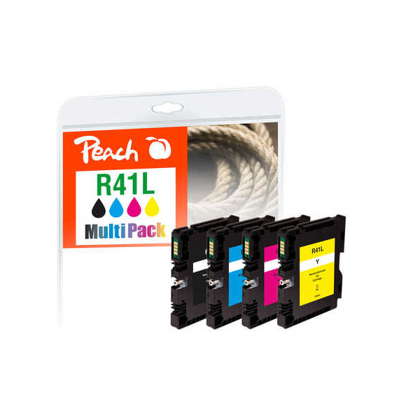 Peach PI400-76 nabój z tuszem 4 szt. Zamiennik Standardowa wydajność Czarny, Cyjan, Purpurowy, Żółty Peach PI400-76 nabój z tuszem 4 szt. Zamiennik Standardowa wydajność Czarny, Cyjan, Purpurowy, Żółty