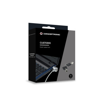 Conceptronic CNBSLOCK15 zapięcie do kabli Srebrny 1,5 m