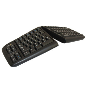 BakkerElkhuizen Goldtouch Adjustable V2 klawiatura Biuro USB + PS 2 QWERTZ Niemiecki Czarny