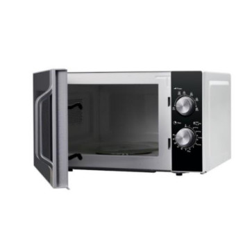 Sharp R-204SA kuchenka mikrofalowa Blat Mikrofalówka grill 20 l 800 W Czarny, Szary, Stal nierdzewna