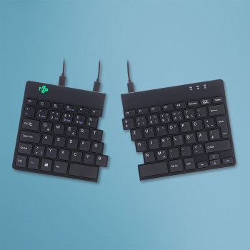 R-Go Tools Split Keyboard, (DE), black QWERTY, wired. Windows, Linux Integrated numeric keyboard