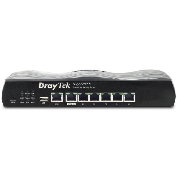 Draytek Vigor 2927L Wireless Router Gigabit Ethernet 4G Black Draytek Vigor 2927L Wireless Router Gigabit Ethernet 4G Black